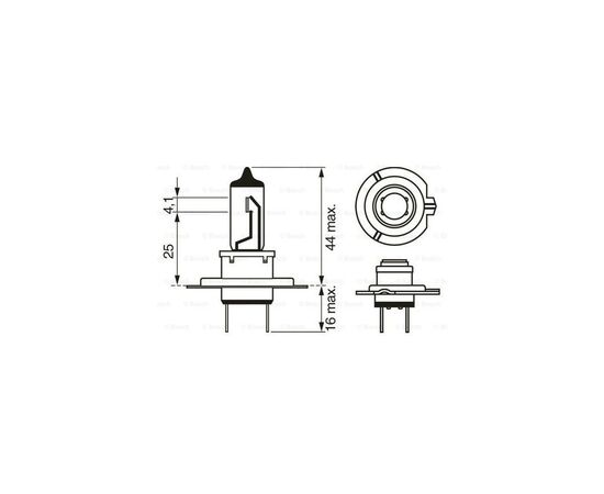 Автолампа Bosch галогенова 55W (1 987 301 042), изображение 5 Автолампа Bosch галогенова 55W (1 987 301 042), изображение 5