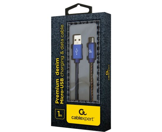 Дата кабель USB 2.0 AM to Micro 5P 1.0m corner Cablexpert (CC-USB2J-AMmBML-1M-BL), изображение 2 Дата кабель USB 2.0 AM to Micro 5P 1.0m corner Cablexpert (CC-USB2J-AMmBML-1M-BL), изображение 2