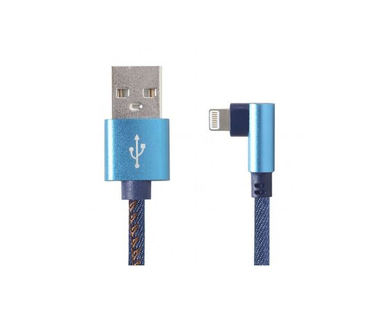 Дата кабель USB 2.0 AM to Lightning 1.0m corner Cablexpert (CC-USB2J-AMLML-1M-BL)