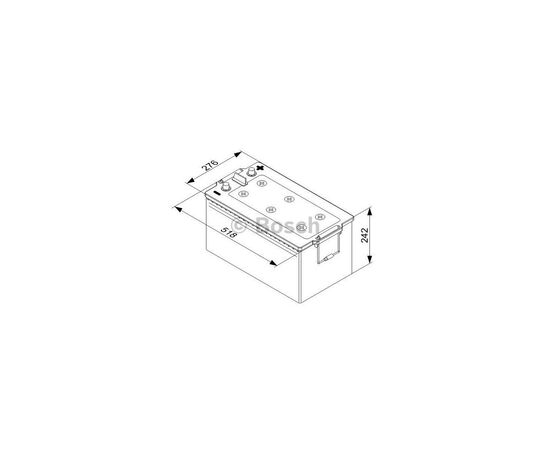 Аккумулятор автомобильный Bosch 225А (0 092 T50 800), изображение 5 Аккумулятор автомобильный Bosch 225А (0 092 T50 800), изображение 5