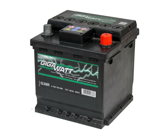 Аккумулятор автомобильный GigaWatt 40А (0185754006), изображение 2 Аккумулятор автомобильный GigaWatt 40А (0185754006), изображение 2