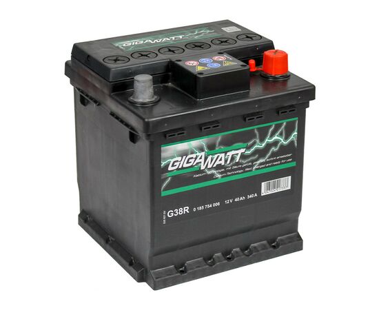 Аккумулятор автомобильный GigaWatt 40А (0185754006), изображение 3 Аккумулятор автомобильный GigaWatt 40А (0185754006), изображение 3