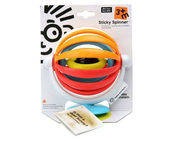Развивающая игрушка Baby Einstein на присоске Sticky Spinner (11522), изображение 2 Развивающая игрушка Baby Einstein на присоске Sticky Spinner (11522), изображение 2