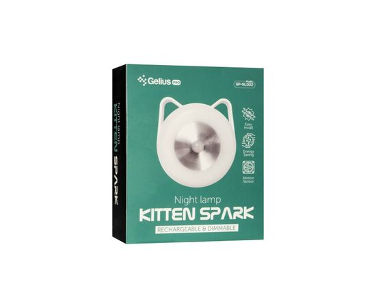 Ночник Gelius Pro Night Lamp KittenSpark GP-NL002 White (00000081200), изображение 8 Ночник Gelius Pro Night Lamp KittenSpark GP-NL002 White (00000081200), изображение 8