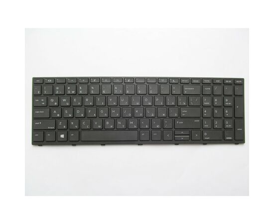 Клавиатура ноутбука HP ProBook 450 G5, 455 G5, 470 G5 черная с серебр рамкой с подс (A46164)