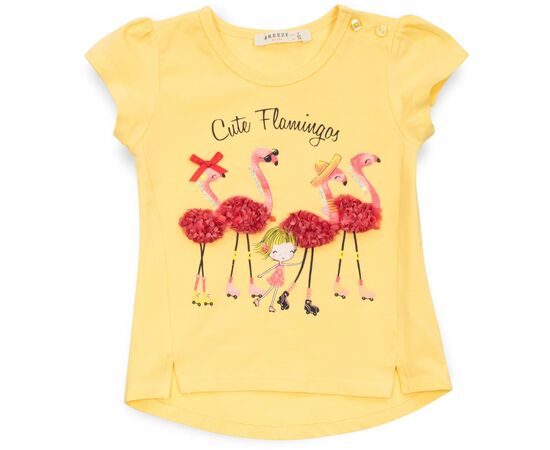 Футболка детская Breeze с фламинго и капри (13490-98G-yellow), изображение 5 Футболка детская Breeze с фламинго и капри (13490-98G-yellow), изображение 5
