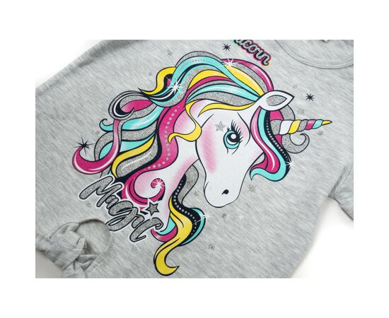 Футболка детская Breeze с единорогом и шорты (14999-110G-grey), изображение 3 Футболка детская Breeze с единорогом и шорты (14999-110G-grey), изображение 3