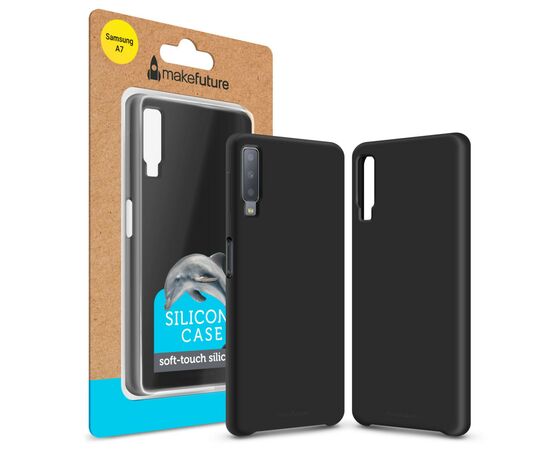 Чехол для моб. телефона MakeFuture Silicone Case Samsung A7 2018 (A750) Black (MCS-SA750BK)