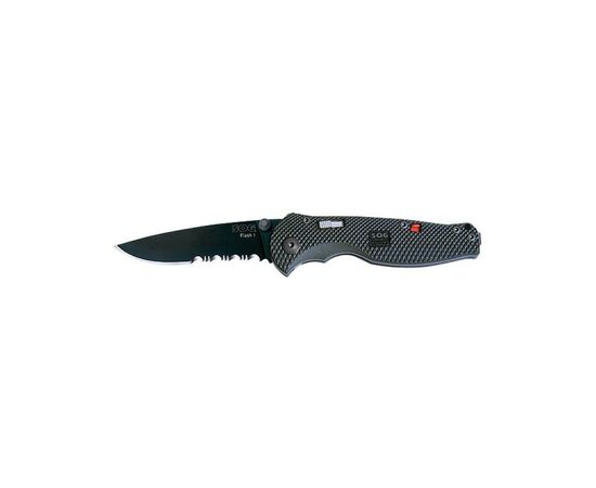 Нож SOG Flash I Black Blade серрейтор Black (TFSA-97)