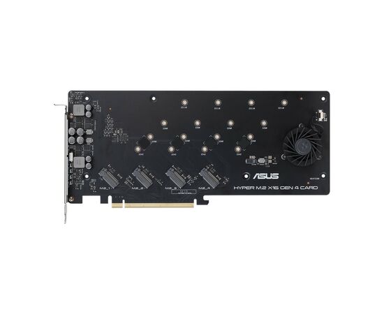 Адаптер ASUS Hyper M.2 X16 PCIe 3.0 X4 Expansion Card GEN 4 (90MC08A0-M0EAY0), изображение 2 Адаптер ASUS Hyper M.2 X16 PCIe 3.0 X4 Expansion Card GEN 4 (90MC08A0-M0EAY0), изображение 2