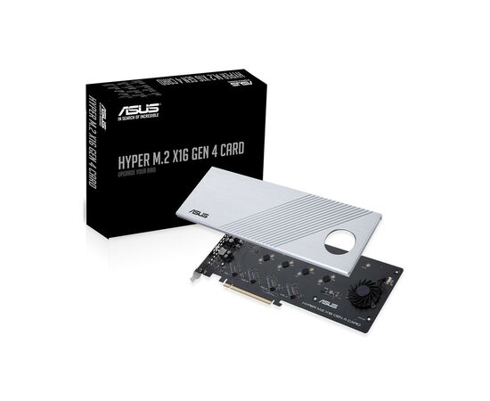 Адаптер ASUS Hyper M.2 X16 PCIe 3.0 X4 Expansion Card GEN 4 (90MC08A0-M0EAY0), изображение 5 Адаптер ASUS Hyper M.2 X16 PCIe 3.0 X4 Expansion Card GEN 4 (90MC08A0-M0EAY0), изображение 5