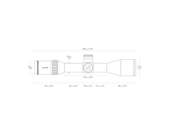 Прицел Hawke SideWinder 4-16х50 SF FFP корпус 30 мм (17450), изображение 3 Прицел Hawke SideWinder 4-16х50 SF FFP корпус 30 мм (17450), изображение 3