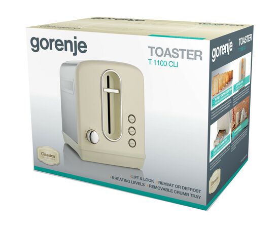 Тостер Gorenje T 1100 CLI (T1100CLI), изображение 6 Тостер Gorenje T 1100 CLI (T1100CLI), изображение 6