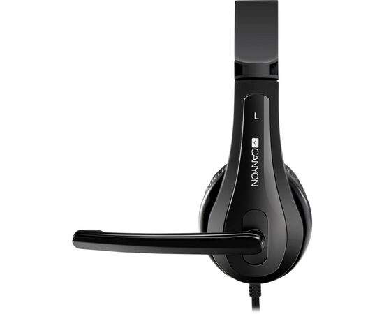 Наушники Canyon HSC-1 Black (CNS-CHSC1B), изображение 2 Наушники Canyon HSC-1 Black (CNS-CHSC1B), изображение 2