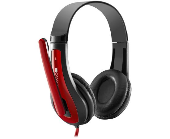 Наушники Canyon HSC-1 Black-Red (CNS-CHSC1BR), изображение 2 Наушники Canyon HSC-1 Black-Red (CNS-CHSC1BR), изображение 2