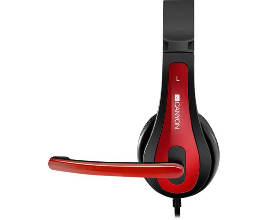 Наушники Canyon HSC-1 Black-Red (CNS-CHSC1BR), изображение 4 Наушники Canyon HSC-1 Black-Red (CNS-CHSC1BR), изображение 4