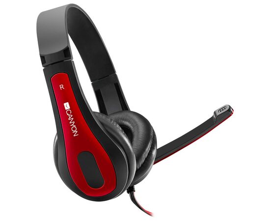 Наушники Canyon HSC-1 Black-Red (CNS-CHSC1BR)