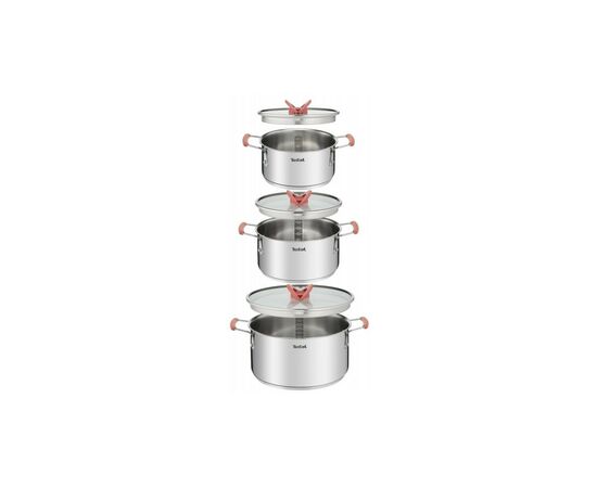 Набор посуды Tefal Opti'Space 6 предметов (G720S674), изображение 2 Набор посуды Tefal Opti'Space 6 предметов (G720S674), изображение 2
