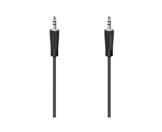 Кабель мультимедийный 3.5 mm Jack - 3.5 mm Jack Stereo 1.5 m Black Hama (00205262)