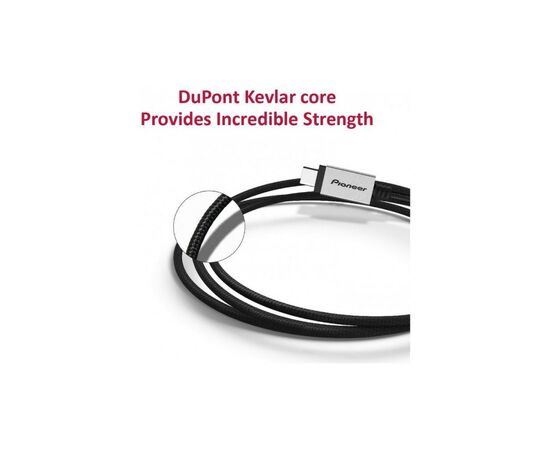 Дата кабель USB Type-C to Type-C 1.0m DuPont Kevlar 3A Pioneer (APS-uCC2-S100), изображение 4 Дата кабель USB Type-C to Type-C 1.0m DuPont Kevlar 3A Pioneer (APS-uCC2-S100), изображение 4