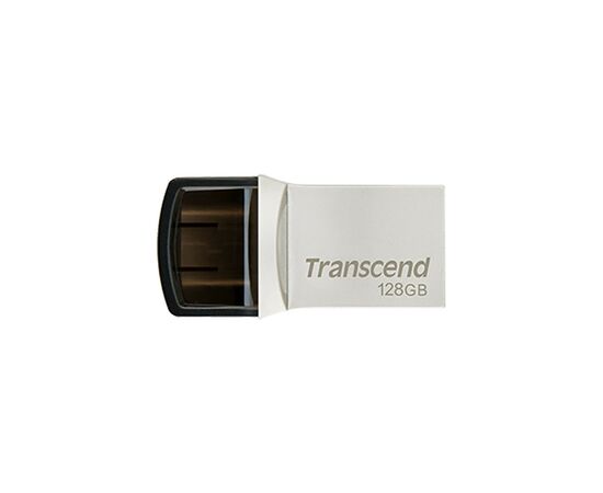 USB флеш накопитель Transcend 128GB JetFlash 890 Silver USB 3.1/Type-C (TS128GJF890S)