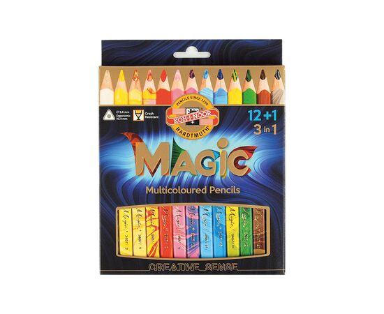 Карандаши цветные Koh-i-Noor Magic 12+1 цвет (340801)