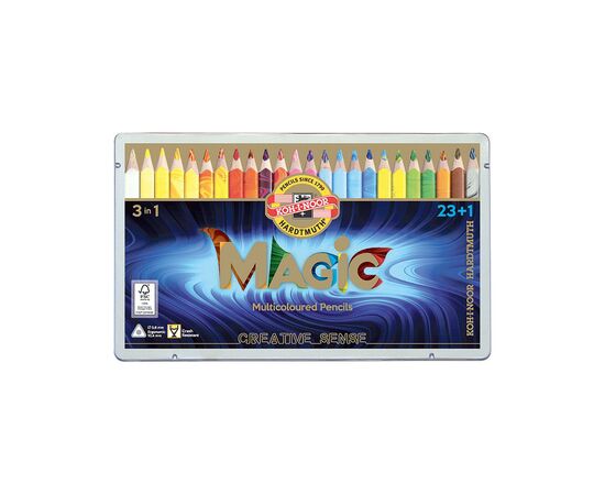 Олівці кольорові Koh-i-Noor Magic 23+1 кольорів (340802)