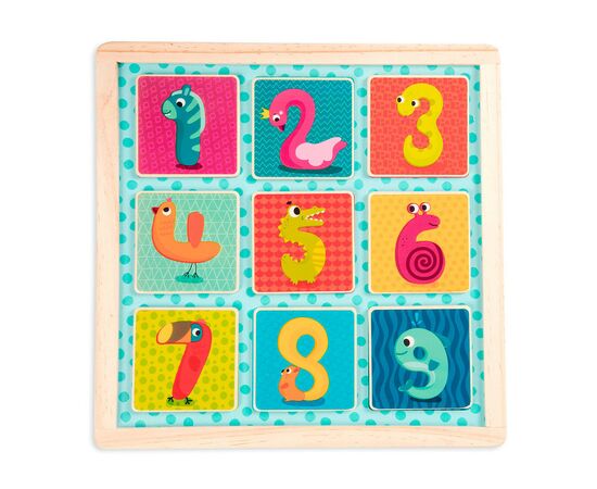 Розвиваюча іграшка Battat Рамка-вкладиш Магнітні цифри (BX1848GZ), зображення 2