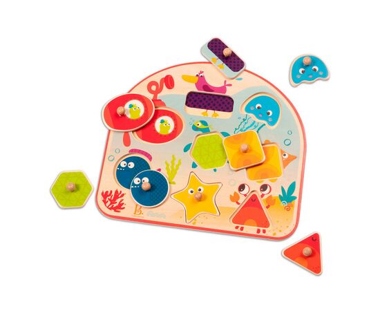 Розвиваюча іграшка Battat Рамка-вкладиш Морські мешканці (BX1844GZ), зображення 3