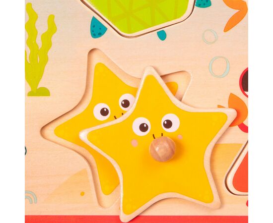 Розвиваюча іграшка Battat Рамка-вкладиш Морські мешканці (BX1844GZ), зображення 4