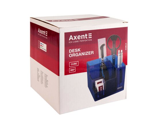 Настольный набор Axent Cube 9 предметов Красный (2106-06-A), изображение 2 Настольный набор Axent Cube 9 предметов Красный (2106-06-A), изображение 2