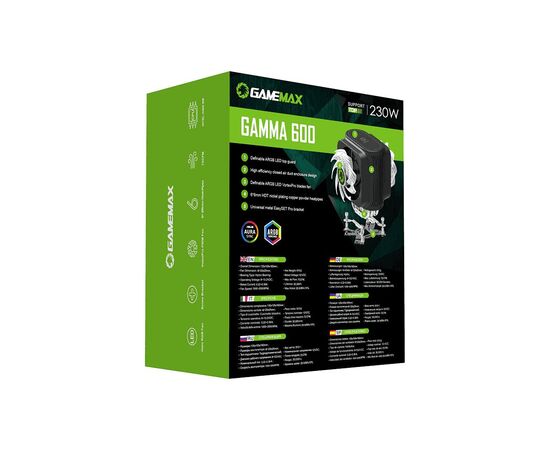 Кулер для процессора Gamemax Gamma 600, изображение 9 Кулер для процессора Gamemax Gamma 600, изображение 9
