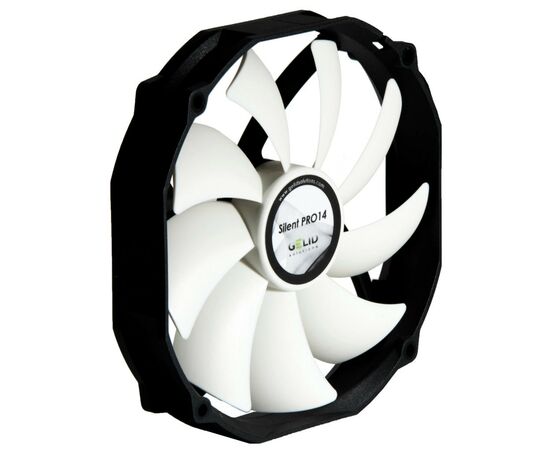 Кулер для корпуса Gelid Solutions Silent PRO 14 PWM 140 mm (FN-PX14-P-15), изображение 2 Кулер для корпуса Gelid Solutions Silent PRO 14 PWM 140 mm (FN-PX14-P-15), изображение 2