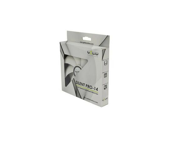 Кулер для корпуса Gelid Solutions Silent PRO 14 PWM 140 mm (FN-PX14-P-15), изображение 3 Кулер для корпуса Gelid Solutions Silent PRO 14 PWM 140 mm (FN-PX14-P-15), изображение 3