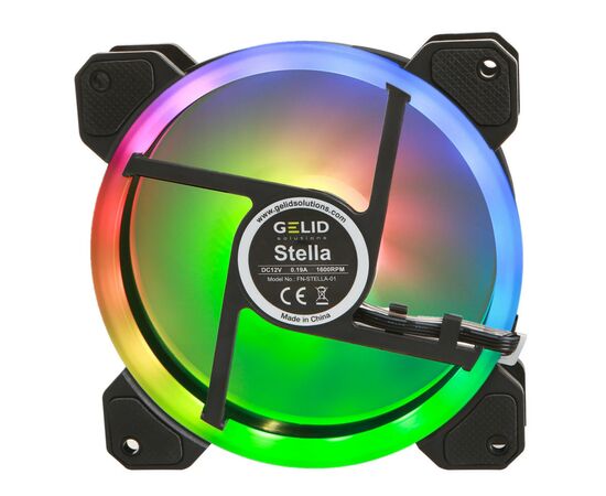 Кулер для корпуса Gelid Solutions AMBER 5 ARGB Combo Bundle ( 5 вентиляторов ) (RF-RGB-MP-01), изображение 2 Кулер для корпуса Gelid Solutions AMBER 5 ARGB Combo Bundle ( 5 вентиляторов ) (RF-RGB-MP-01), изображение 2