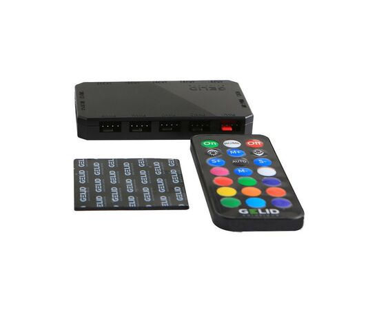 Кулер для корпуса Gelid Solutions AMBER 5 ARGB Combo Bundle ( 5 вентиляторов ) (RF-RGB-MP-01), изображение 4 Кулер для корпуса Gelid Solutions AMBER 5 ARGB Combo Bundle ( 5 вентиляторов ) (RF-RGB-MP-01), изображение 4