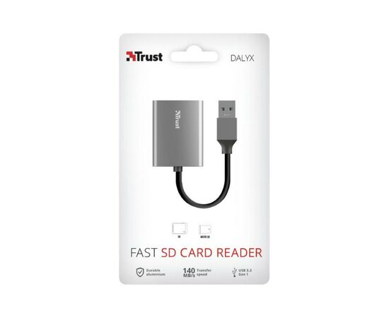 Считыватель флеш-карт Trust Dalyx Fast USB 3.2 Card reader (24135), изображение 6 Считыватель флеш-карт Trust Dalyx Fast USB 3.2 Card reader (24135), изображение 6