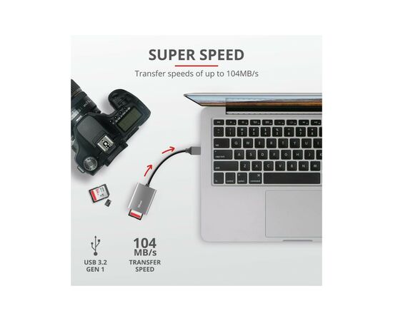 Считыватель флеш-карт Trust Dalyx Fast USB 3.2 Card reader (24135), изображение 8 Считыватель флеш-карт Trust Dalyx Fast USB 3.2 Card reader (24135), изображение 8
