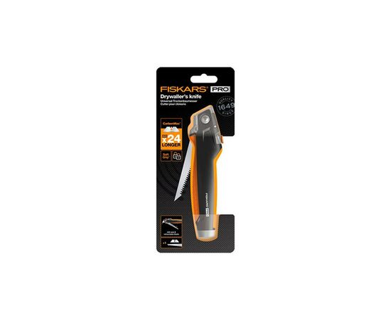 Ніж монтажний Fiskars CarbonMax Drywaller Utility Knife (1027226), зображення 3 Ніж монтажний Fiskars CarbonMax Drywaller Utility Knife (1027226), зображення 3