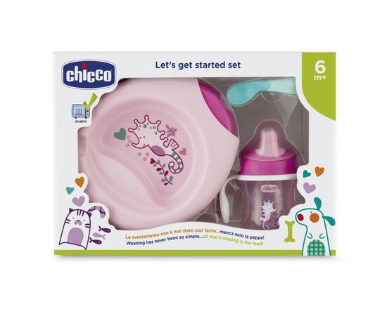 Набор детской посуды Chicco Meal Set 6 м + розовый (16200.11), изображение 5 Набор детской посуды Chicco Meal Set 6 м + розовый (16200.11), изображение 5