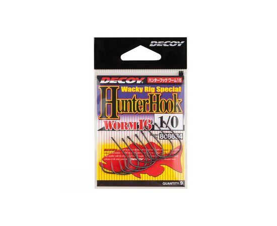 Крючок Decoy Worm16 Hunter Hook 1/0 (9 шт/уп) (1562.05.45)