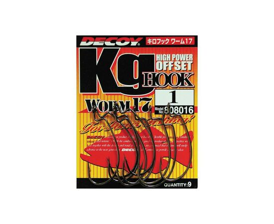 Крючок Decoy Worm17 Kg Hook 06 (9 шт/уп) (1562.01.54)