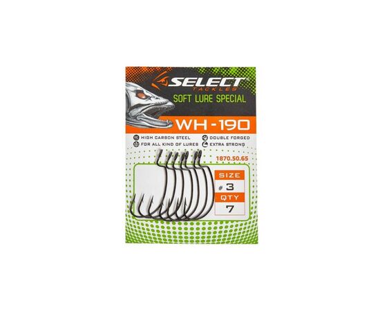 Крючок Select WH-190 04 (8 шт/уп) (1870.50.64), изображение 2 Крючок Select WH-190 04 (8 шт/уп) (1870.50.64), изображение 2