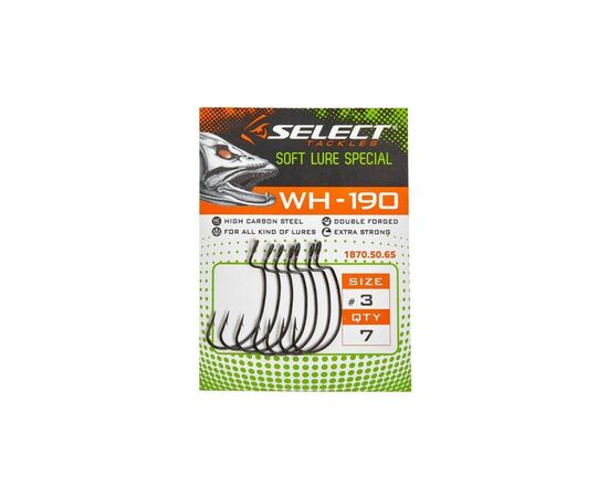 Крючок Select WH-190 08 (9 шт/уп) (1870.50.62), изображение 2 Крючок Select WH-190 08 (9 шт/уп) (1870.50.62), изображение 2