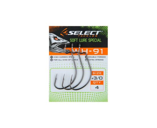 Крючок Select WH-91 01 (6 шт/уп) (1870.50.35), изображение 2 Крючок Select WH-91 01 (6 шт/уп) (1870.50.35), изображение 2