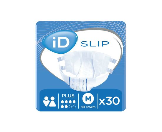 Подгузники для взрослых ID Slip Plus Medium талия 80-125 см. 30 шт. (5411416048176)