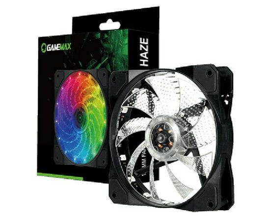 Кулер для корпуса Gamemax FN-12Rainbow-M, изображение 9 Кулер для корпуса Gamemax FN-12Rainbow-M, изображение 9