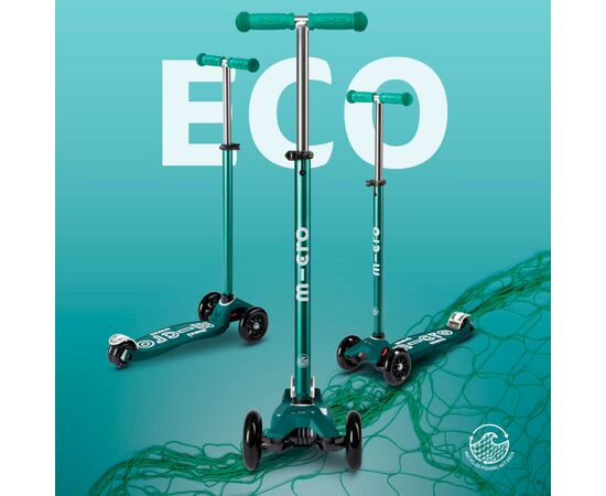 Самокат Micro Maxi Deluxe ECO Зеленый (MMD122), изображение 8 Самокат Micro Maxi Deluxe ECO Зеленый (MMD122), изображение 8
