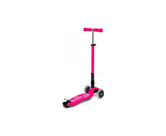 Самокат Micro Maxi Deluxe LED Розовый (MMD096), изображение 2 Самокат Micro Maxi Deluxe LED Розовый (MMD096), изображение 2