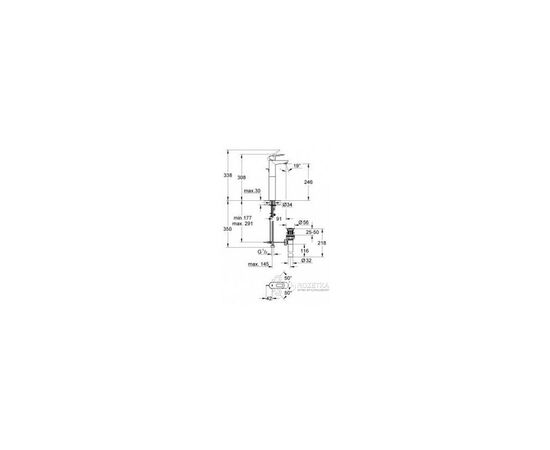 Смеситель Grohe BauLoop (32856000), изображение 3 Смеситель Grohe BauLoop (32856000), изображение 3